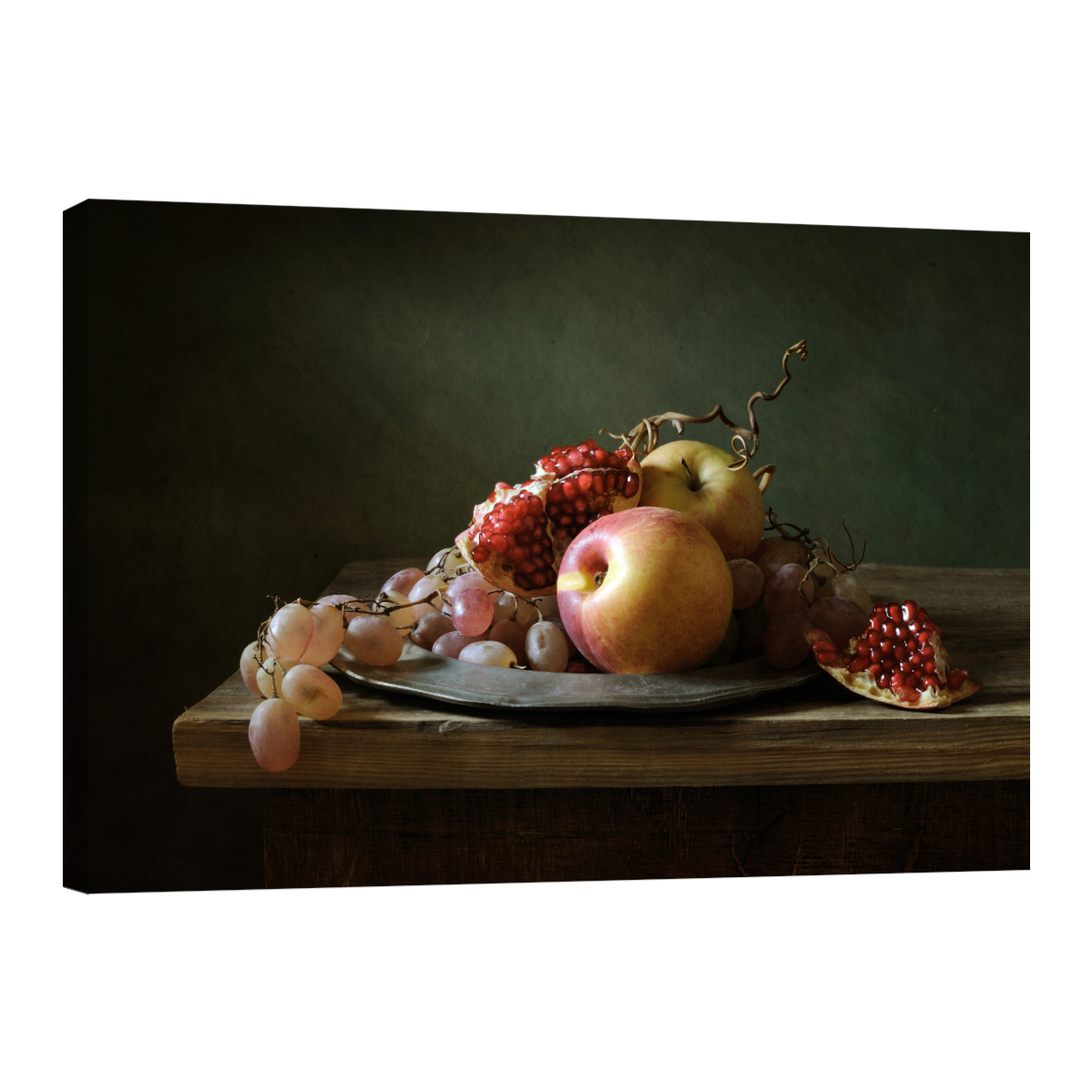 Cuadro Canvas Revolution 90 X 60 CM Manzanas Granadas y Uvas