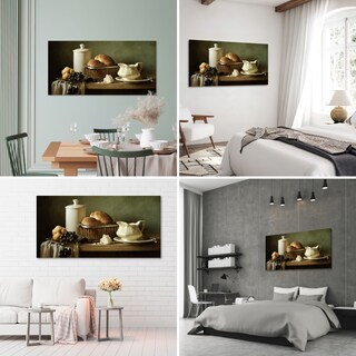 Foto 3 | Cuadro Canvas Revolution 120 x 60 cm - Pan y Fruta en Porcelana