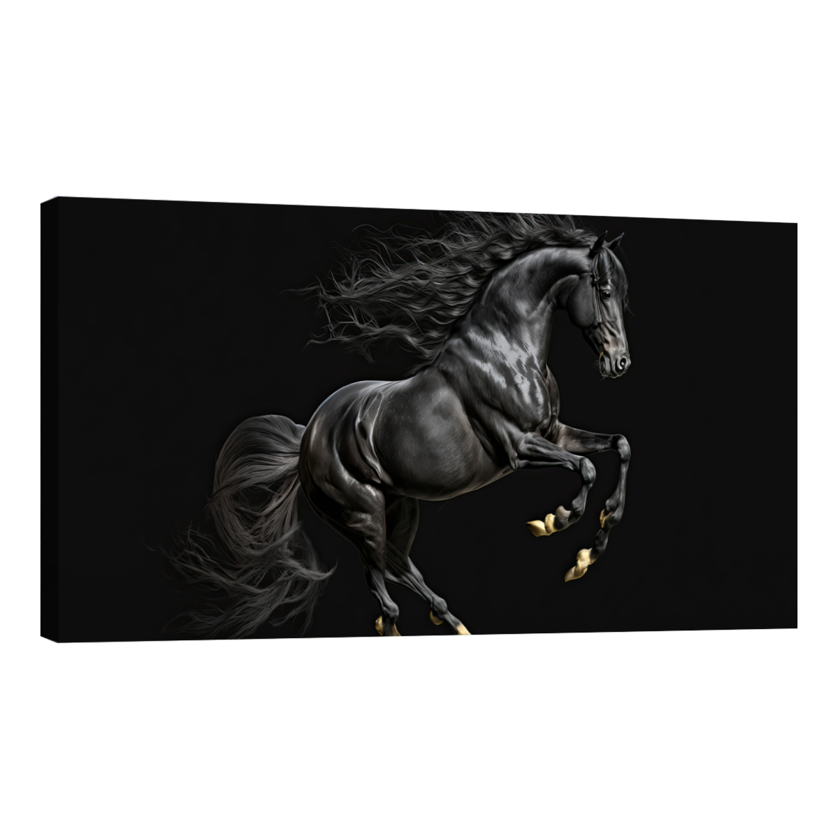 Cuadro Canvas Revolution 120 x 60 cm color Negro