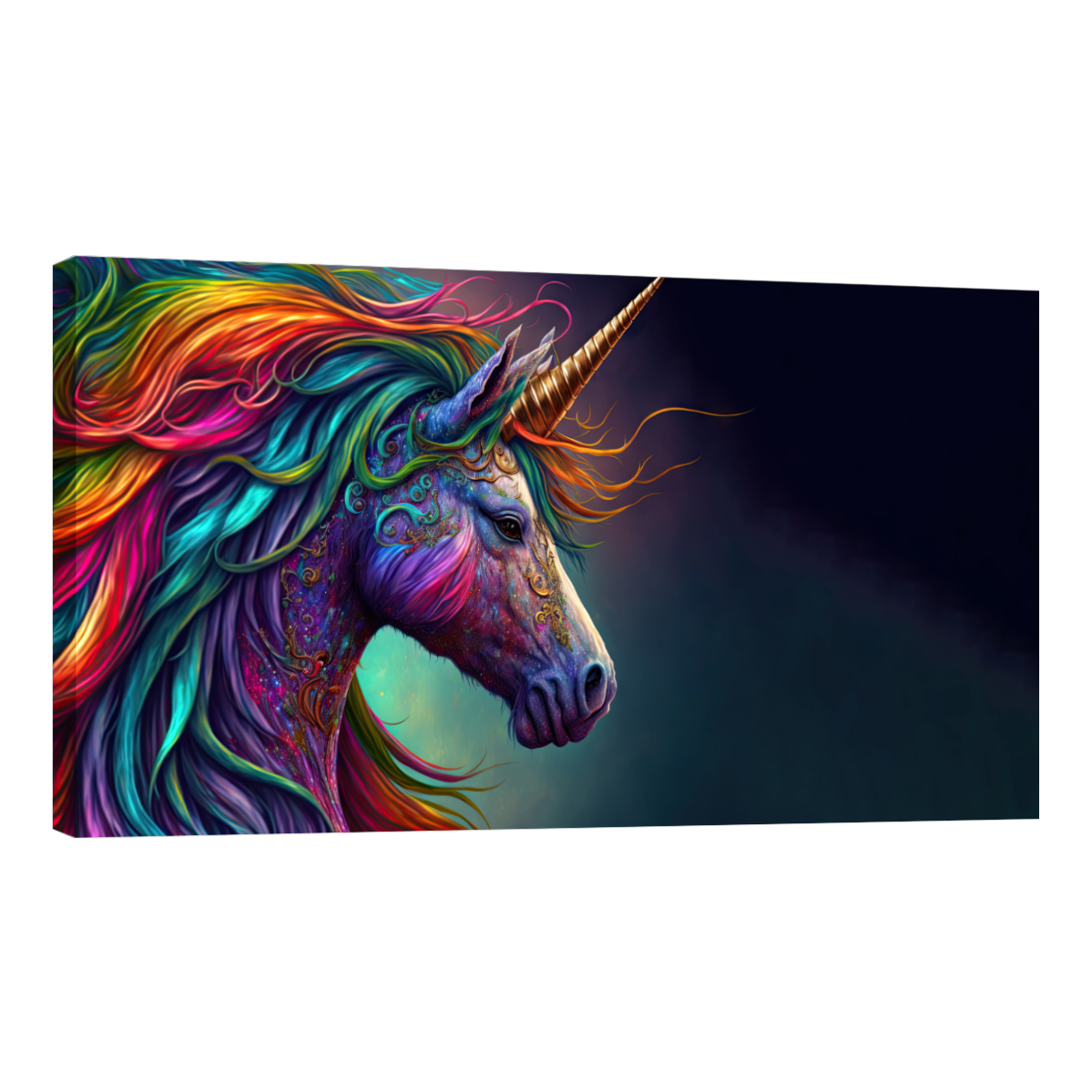 Cuadro Decorativo Canvas Revolution Unicornio Astral 120 x 60 cm