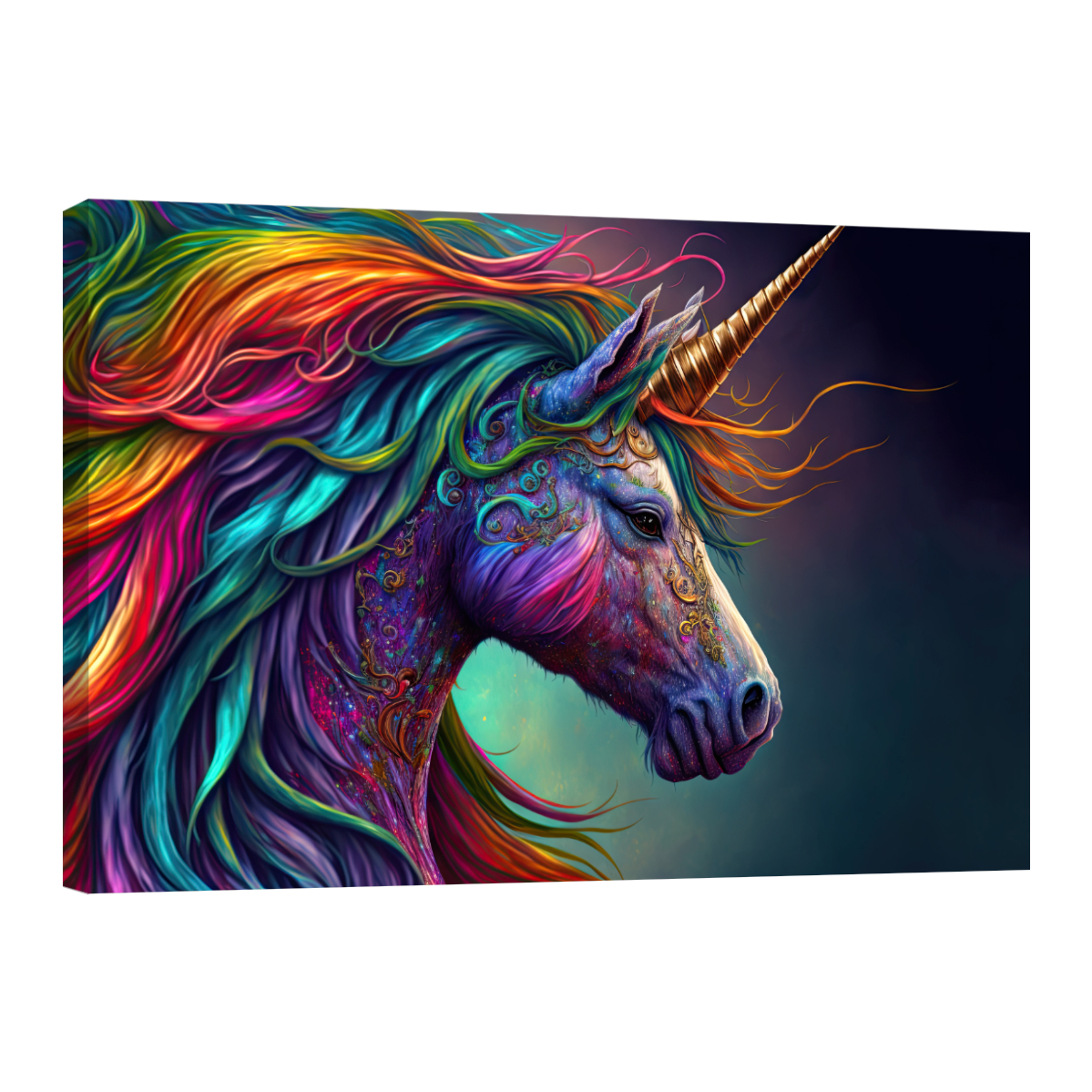 Cuadro Decorativo Canvas Revolution Unicornio Astral 90 x 60 cm