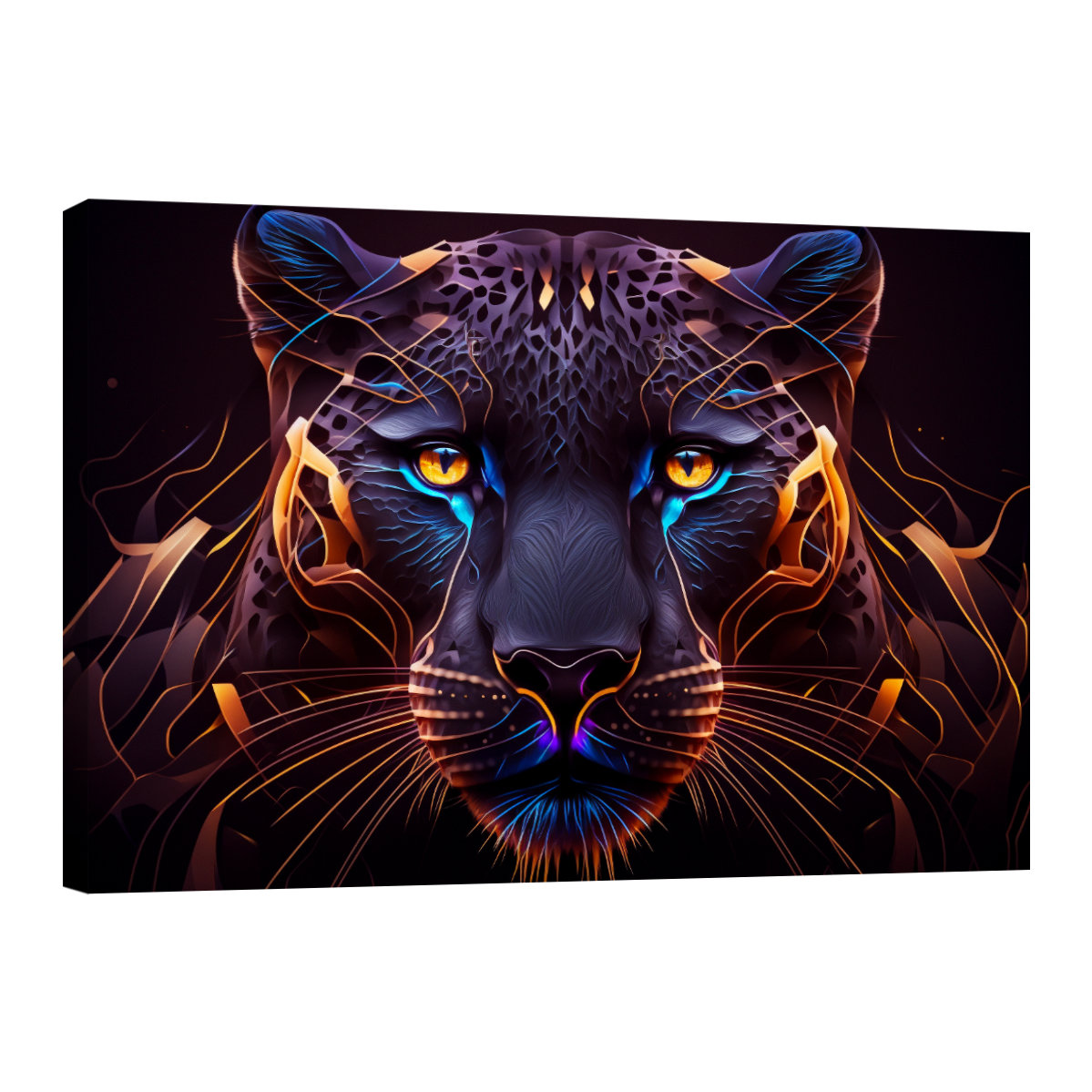 Foto 1 | Cuadro Canvas Revolution 120 X 80 CM Pantera Geométrica
