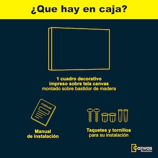 Foto 4 | Cuadro Canvas Revolution 120 X 80 CM Formas Irregulares