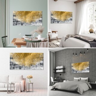 Foto 2 | Cuadro Canvas Revolution 160 X 80 CM Tronco Dorado