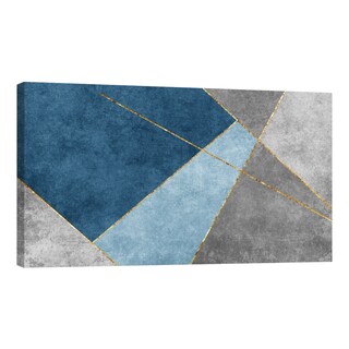Foto 1 | Cuadro Canvas Revolution 120 X 60 CM Geometría Lineal en Azul