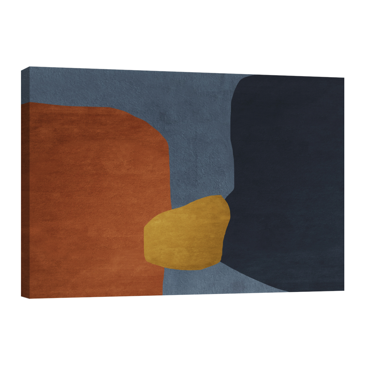 Cuadro Canvas Revolution 90 X 60 CM Formas Grises y Cobre