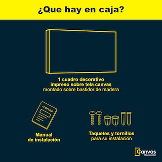 Foto 4 | Cuadro Canvas Revolution 160 X 80 CM Formas Irregulares