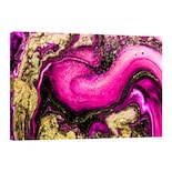 Cuadro Canvas Revolution 90 X 60 CM Olas Rosadas con Brillo