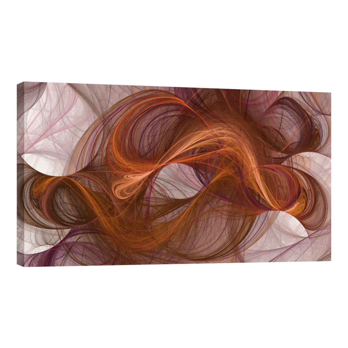 Cuadro Canvas Revolution 160 X 80 CM Olas Cobre Minimalistas