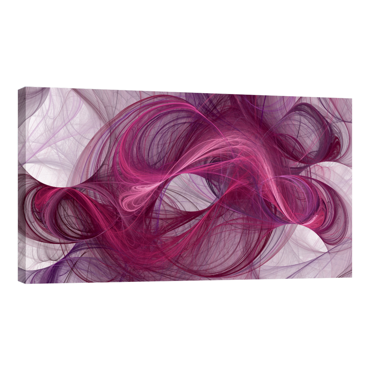 Foto 2 pulgar | Cuadro Canvas Revolution 160 X 80 CM Olas Fucsia Minimalistas