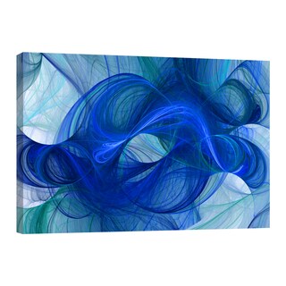 Foto 1 | Cuadro Canvas Revolution 120 X 80 CM Olas Cobalto Minimalistas