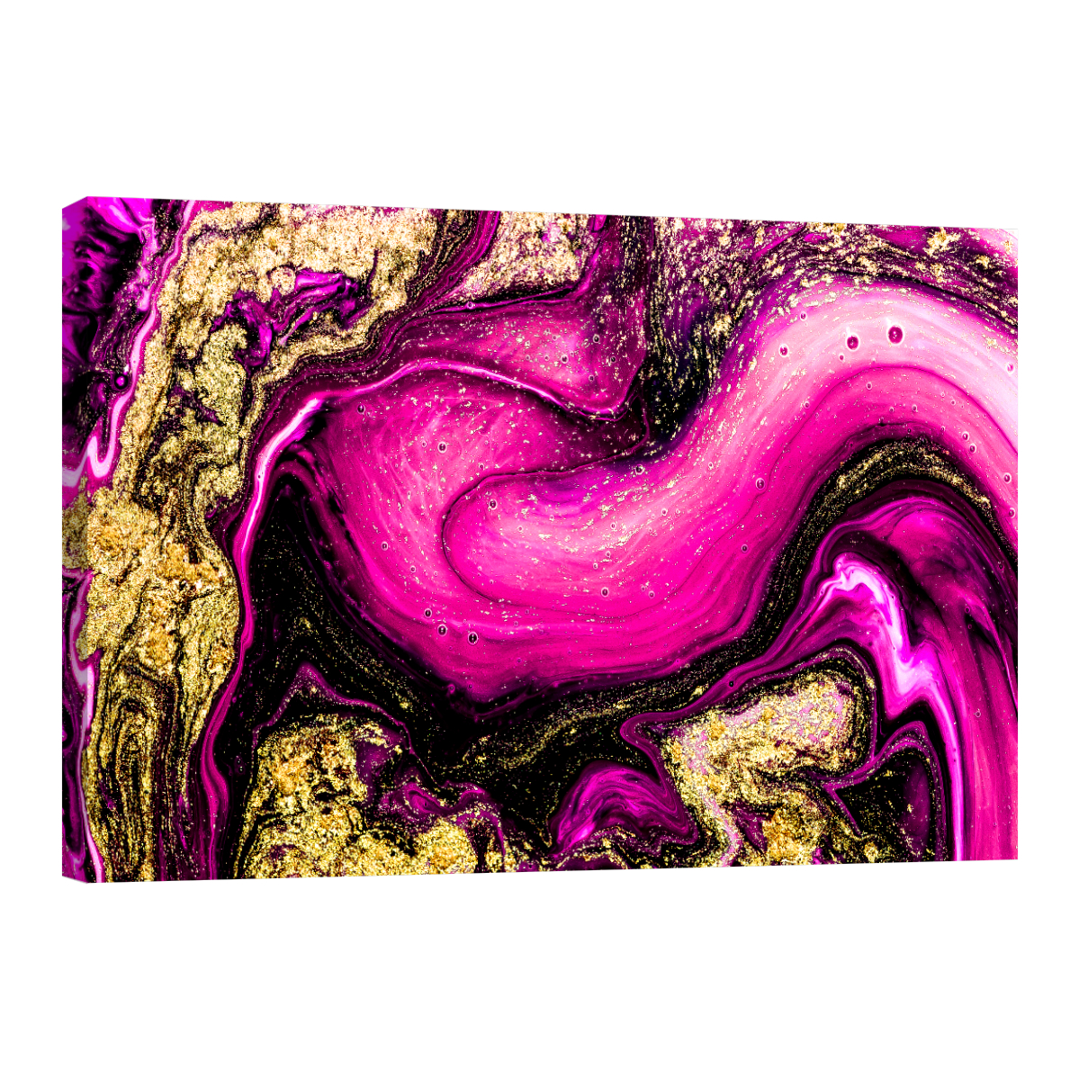 Foto 2 pulgar | Cuadro Canvas Revolution 120 X 80 CM Olas Rosadas con Brillo