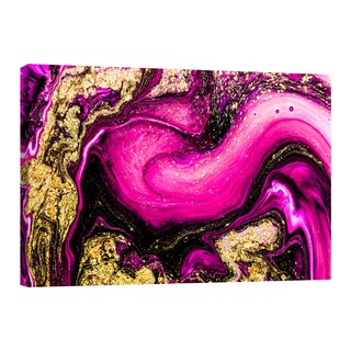 Foto 1 | Cuadro Canvas Revolution 120 X 80 CM Olas Rosadas con Brillo