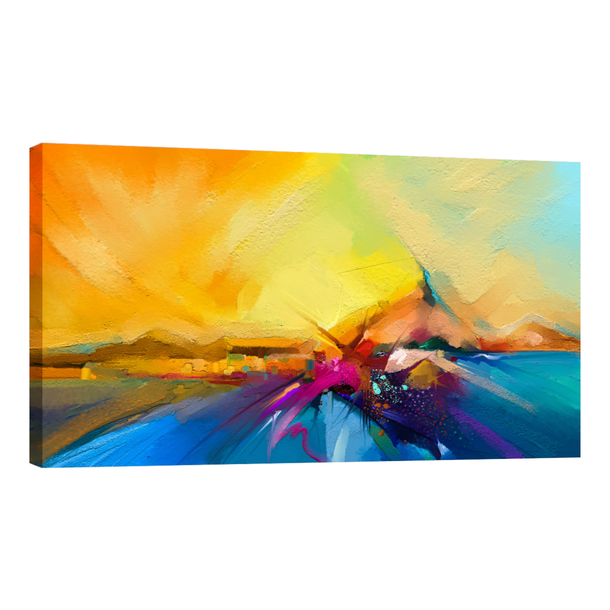 Cuadro Canvas Revolution 120 X 60 CM Montañas Atardeciendo