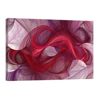 Foto 1 | Cuadro Canvas Revolution 120 X 80 CM Olas Rojas Minimalistas