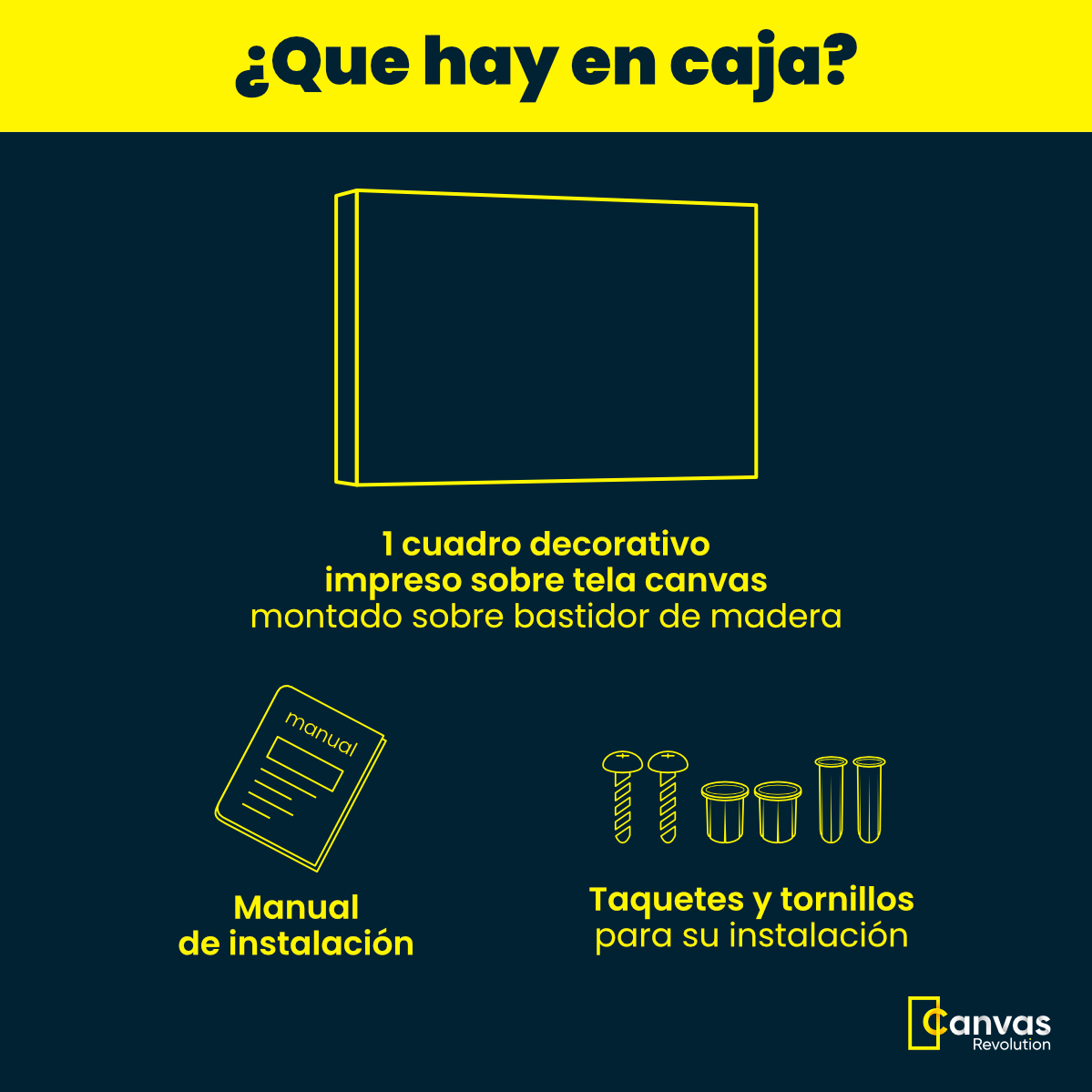 Foto 4 | Cuadro Canvas Revolution 120 X 80 CM Brochazo Dorado