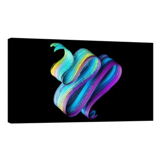 Foto 1 | Cuadro Canvas Revolution 160 X 80 CM Brochazo en Tonos Azules