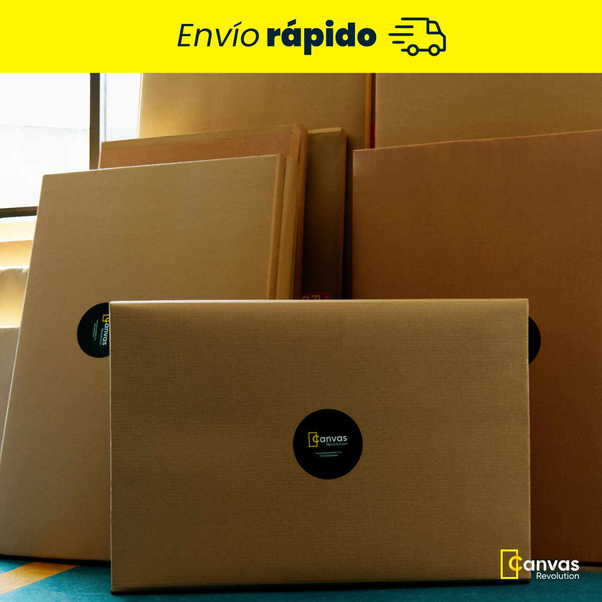 Foto 4 | Cuadro Canvas Revolution Mujer 60 x 90 cm con Marco color Dorado