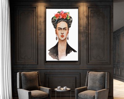 Foto 2 | Cuadro Decorativo Canvas Art Flores Sobre la Cabeza F Kahlo Multicolor 130 X 80 CM