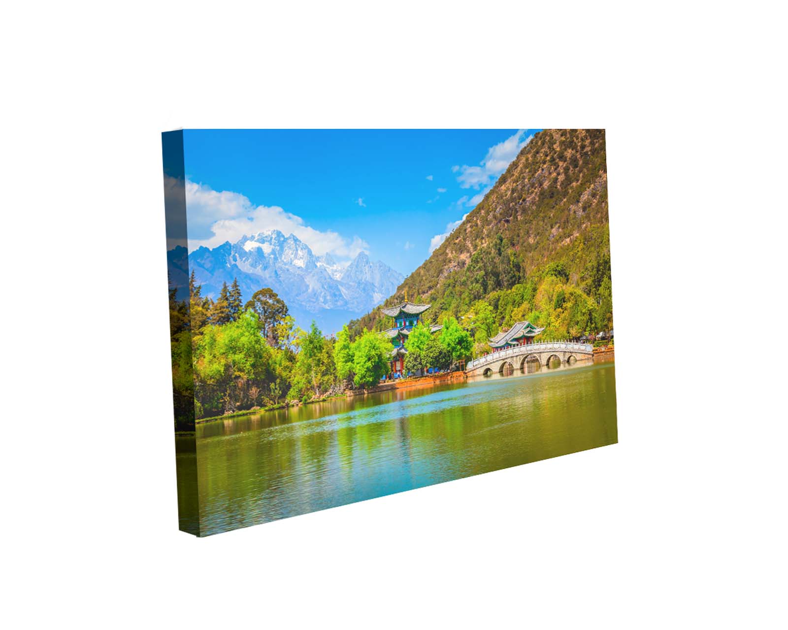 Cuadro Decorativo Canvas Art Dragón En El Casco Antiguo Lijiang En China Multicolor 130x80cm