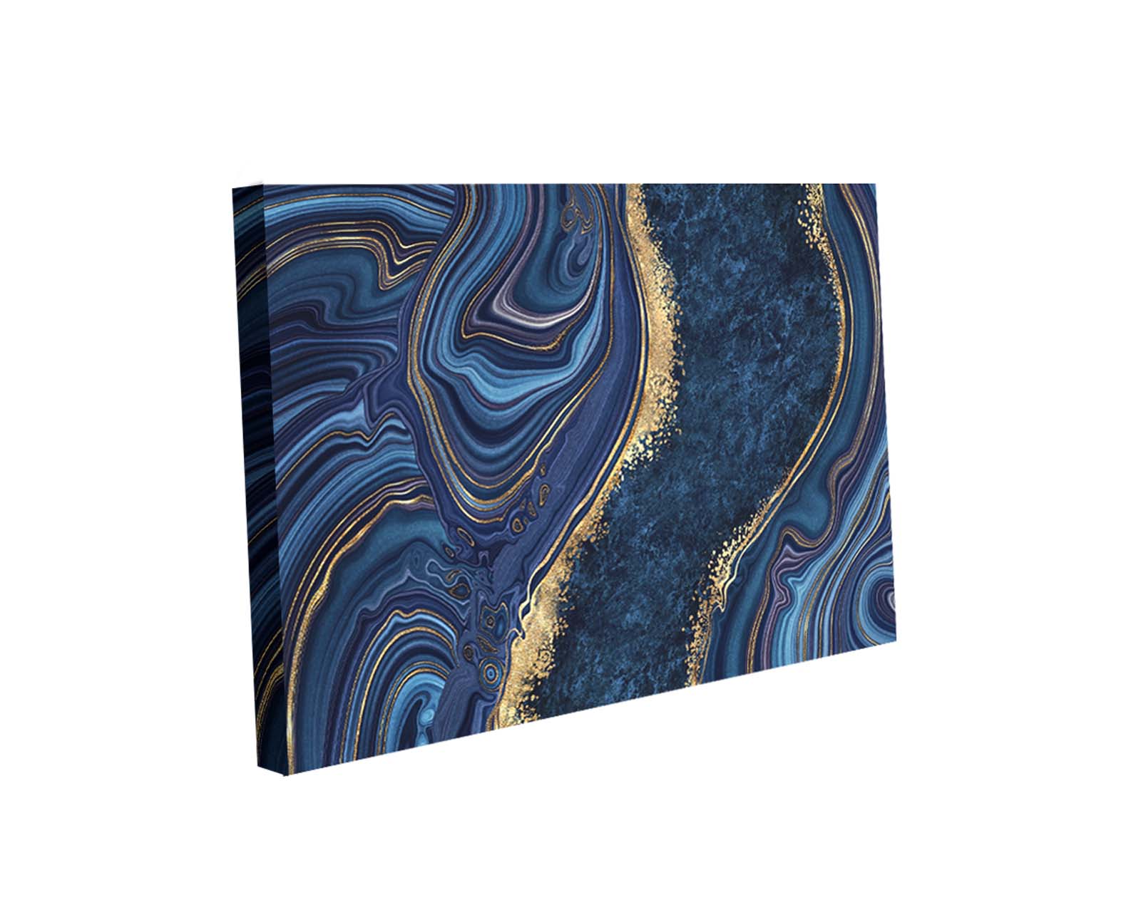 Cuadro Decorativo Canvas Art Mármol Azul Agate de Mosaico de Granito Multicolor 120x180cm $5,339