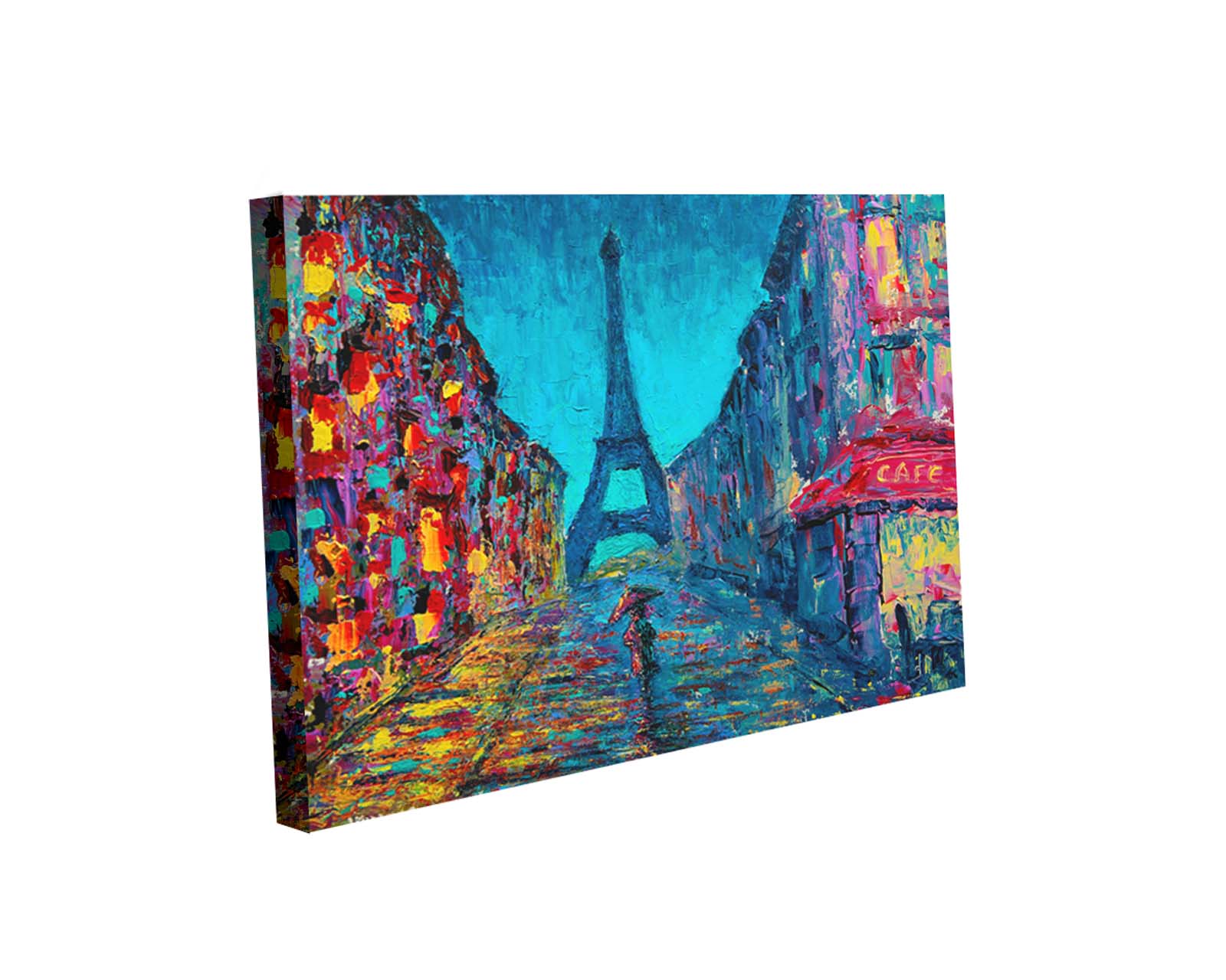 Foto 2 pulgar | Cuadro Decorativo Canvas Art Arte Callejero de París Multicolor 130x80cm