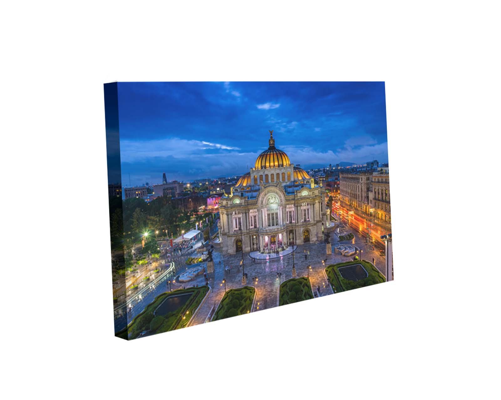 Foto 2 pulgar | Cuadro Decorativo Canvas Art Atardecer En Palacio De Bellas Artes En Cdmx  Multicolor 120x180cm