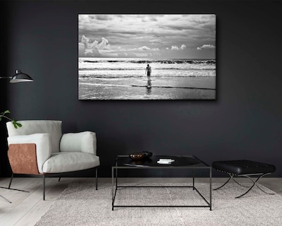 Foto 2 | Cuadro Decorativo Canvas Art Hombres Surfistas y Oceánicos Multicolor 130 x 80 cm