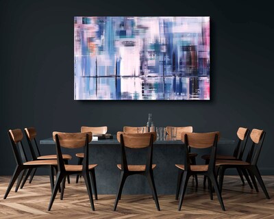 Foto 2 | Cuadro Decorativo Canvas Art Estilo Contemporáneo con Reflejos Multicolor 130 X 80 CM