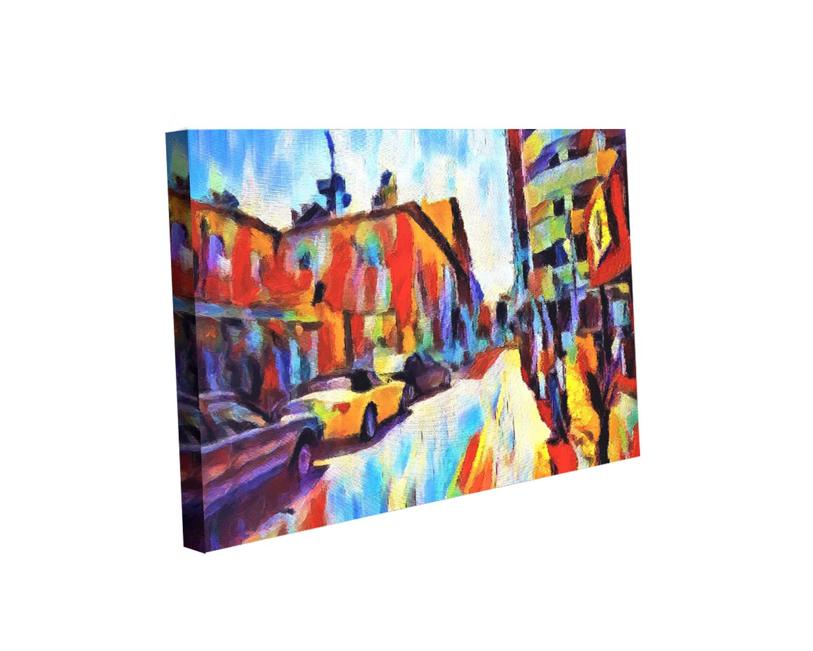 Foto 2 pulgar | Cuadro Decorativo Canvas Art La Calle de la Ciudad Vieja en Europa Multicolor 130 X 80 CM