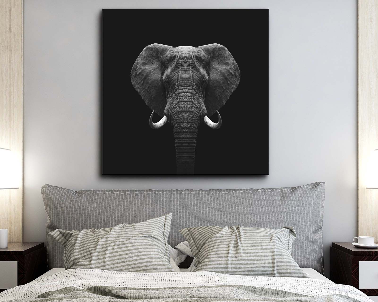 Foto 2 | Cuadro Decorativo Canvas Art Elefante 120 x 120 cm