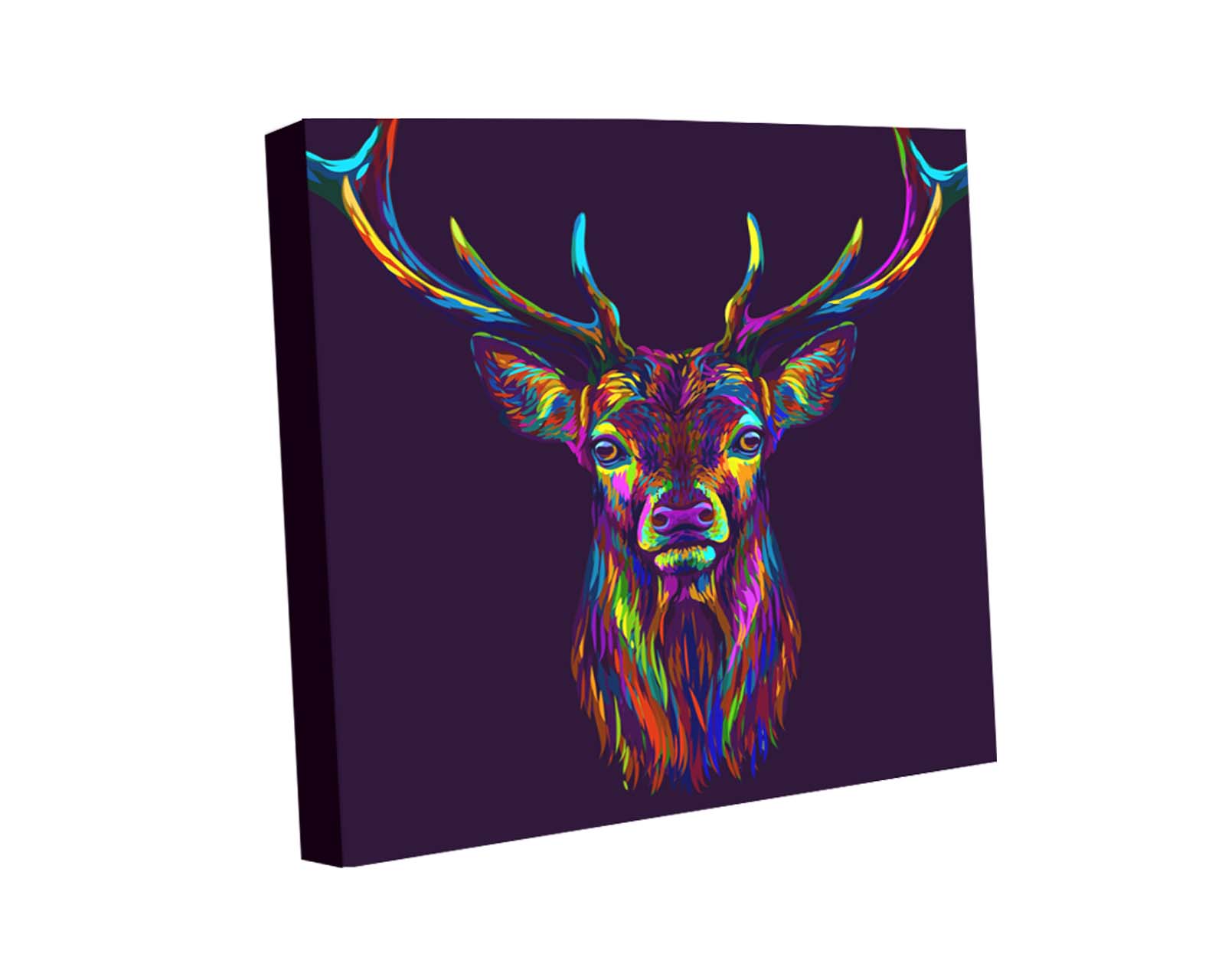 Cuadro Decorativo Canvas Art Venado 120 x 120 cm