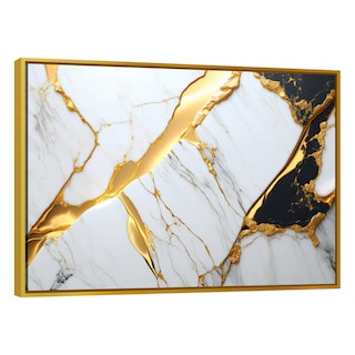 Foto 1 | Cuadro Canvas Revolution Sueños de Geometría 90 x 60 cm con Marco color Dorado