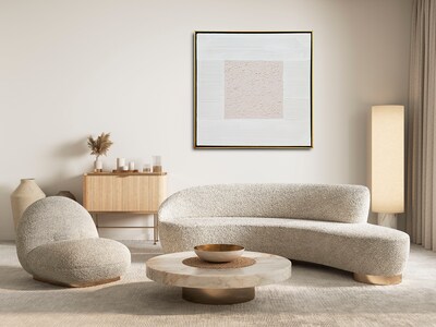 Foto 3 | Cuadro Decorativo Canvas Art Texturizado Minimalista 001