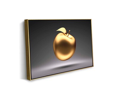 Foto 1 | Cuadro Decorativo Canvas Art Manzana Lujosa en Negro