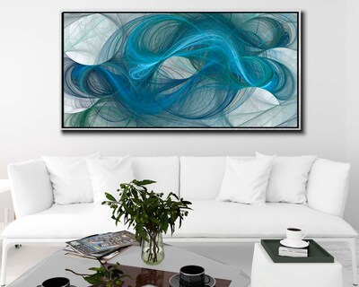 Foto 2 | Cuadro Decorativo Canvas Art Arte Fractal de Espacio