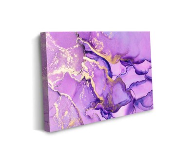 Foto 1 | Cuadro Decorativo Canvas Art Mármol en Colores Violeta