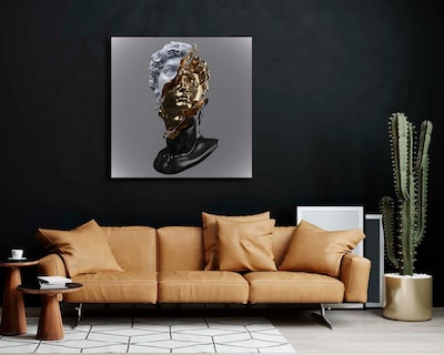 Foto 2 | Cuadro Decorativo Canvas Art Busto de Mármol de David