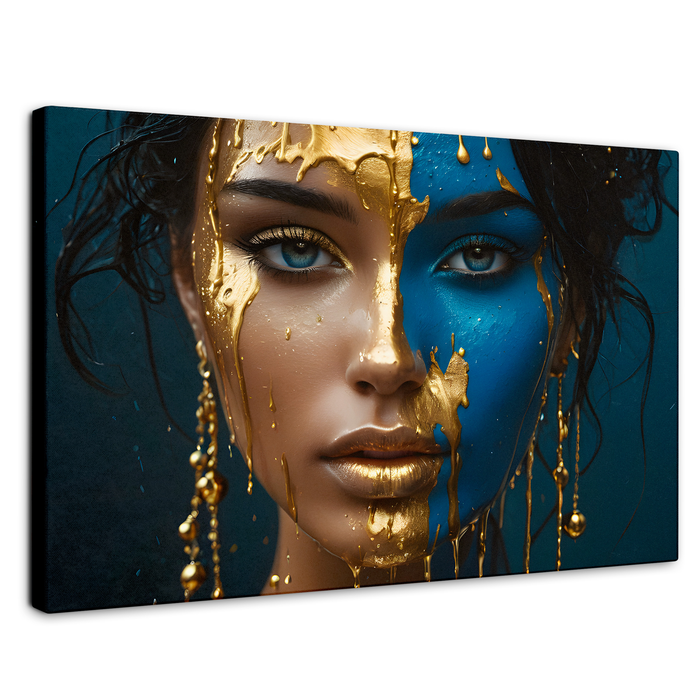Cuadro Decorativo Canvas Rostro Abstracto 90x60