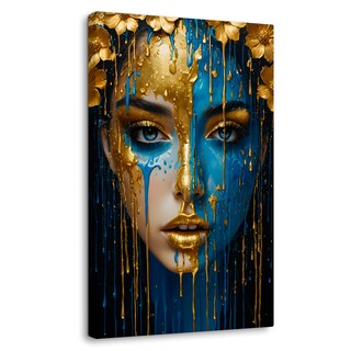 Foto 1 | Cuadro Decorativo Canvas Rostro Multicolor 60x90