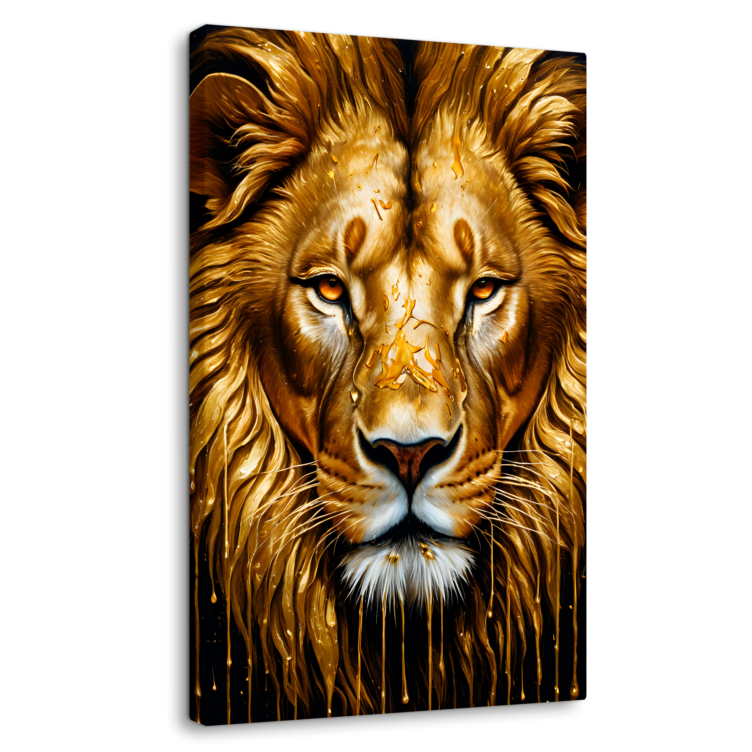 Foto 1 | Cuadro Decorativo Canvas Majestad Dorada 60x90