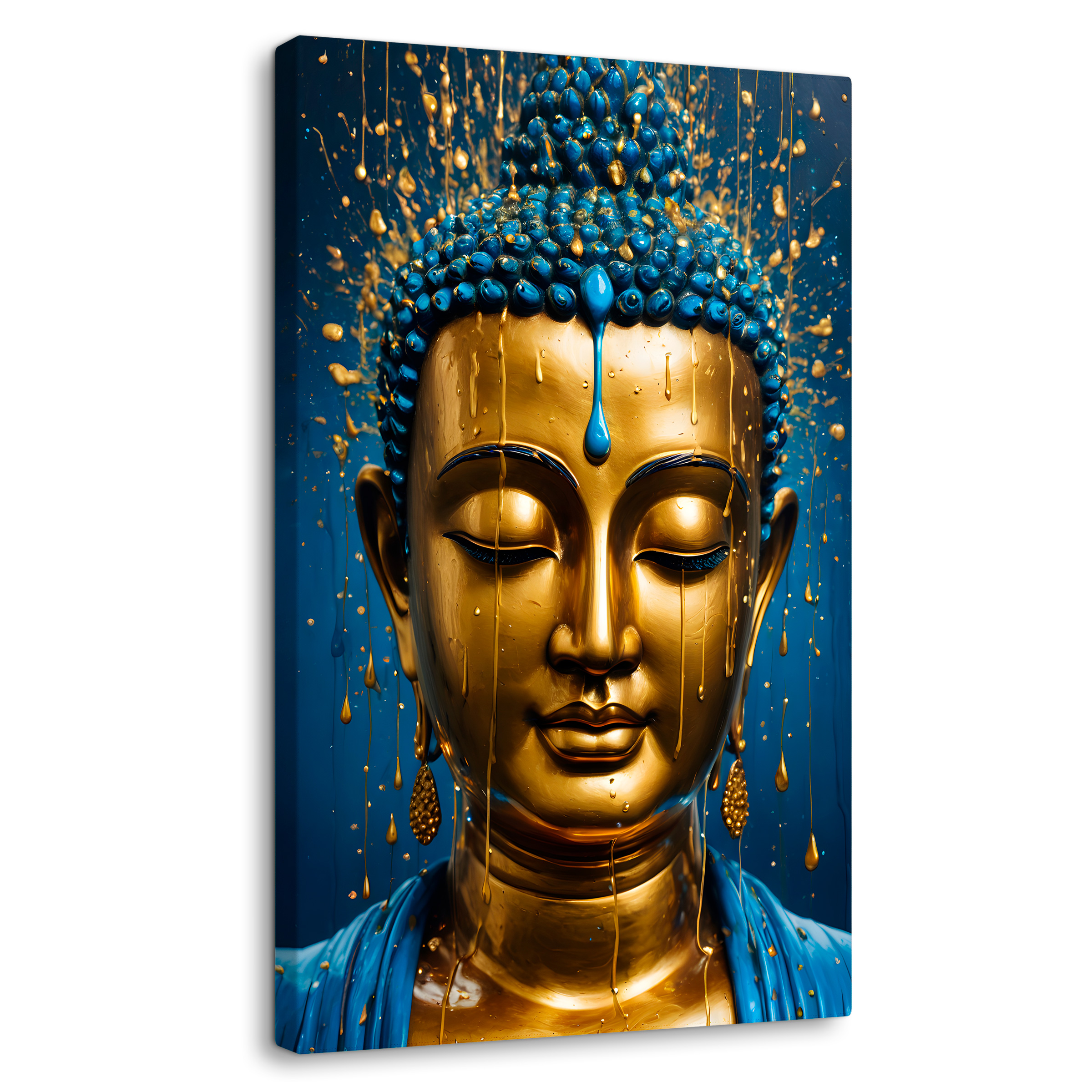 Cuadro Decorativo Canvas Divinidad Dorada 60x90