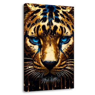 Foto 1 | Cuadro Decorativo Canvas Leopardo Ojo Azul 60x90