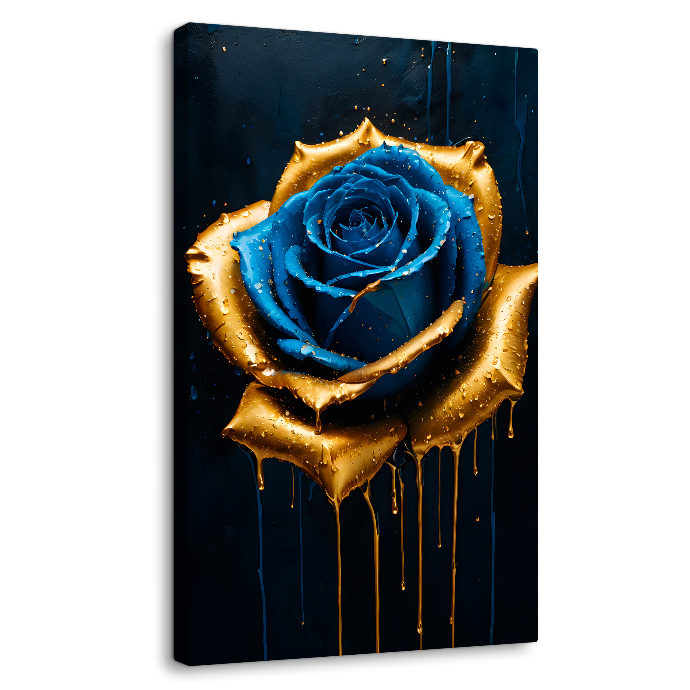 Cuadro Decorativo Canvas Medianoche Dorada 60x90