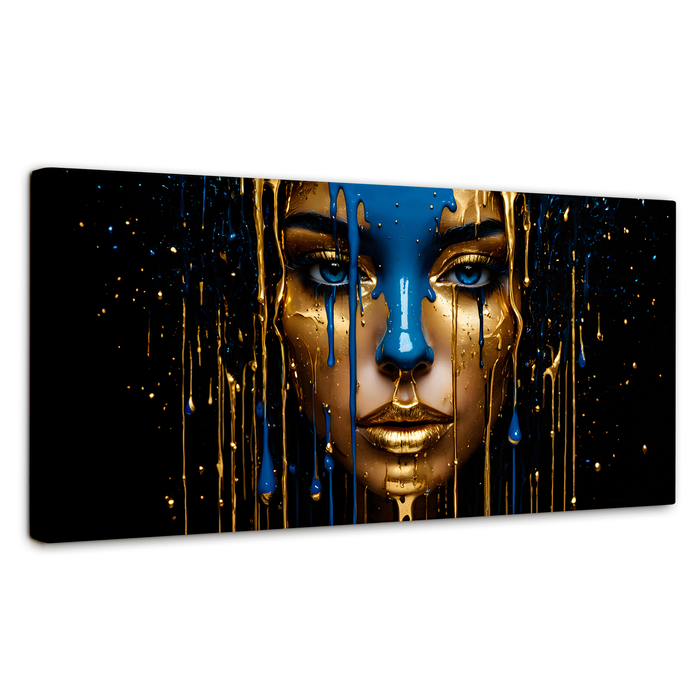 Cuadro Decorativo Canvas Elegancía Liquida 140x70