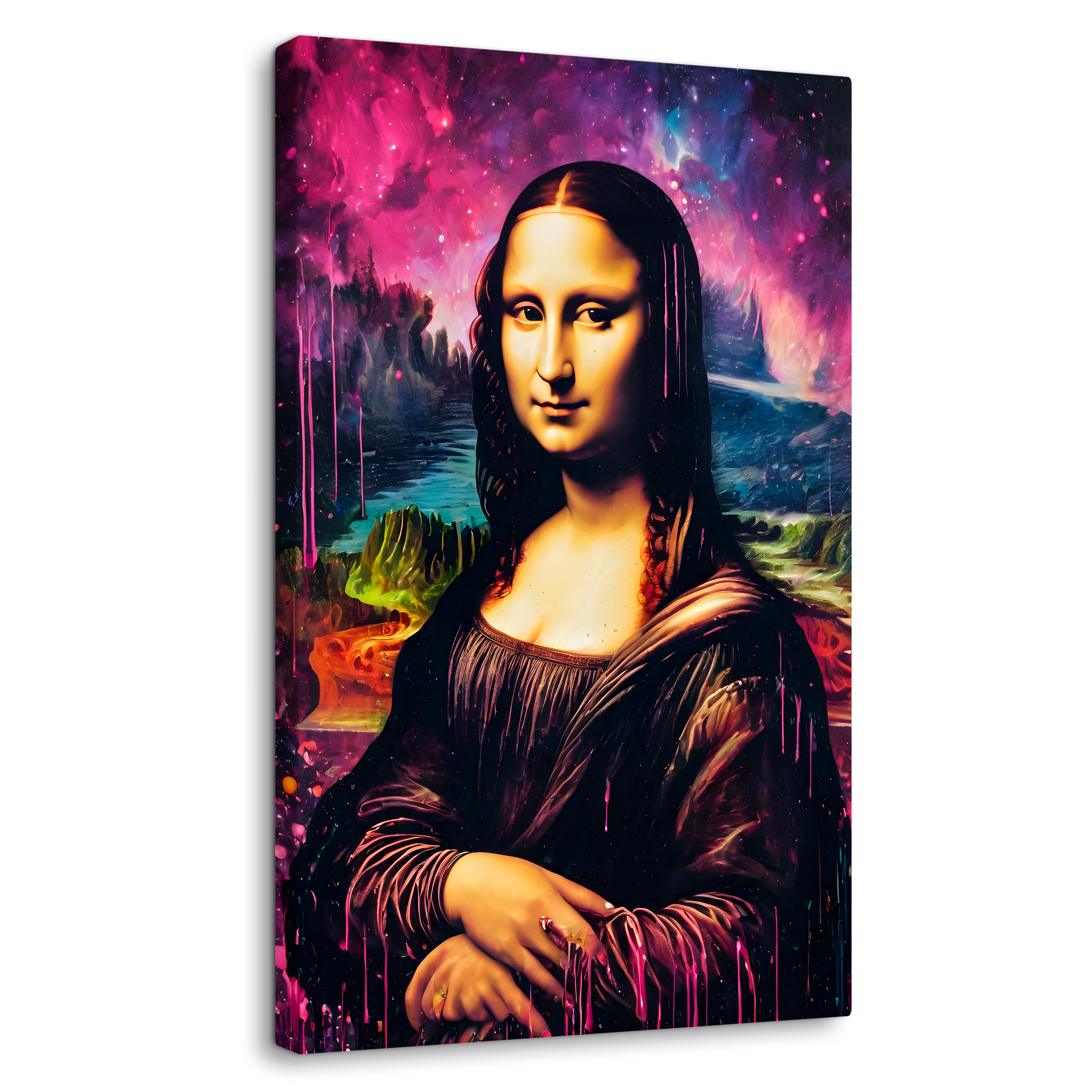 Cuadro Decorativo Canvas Mona Lisa Cósmica 60x90