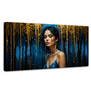 Foto 1 | Cuadro Decorativo Canvas Lluvia Celestial 140x70