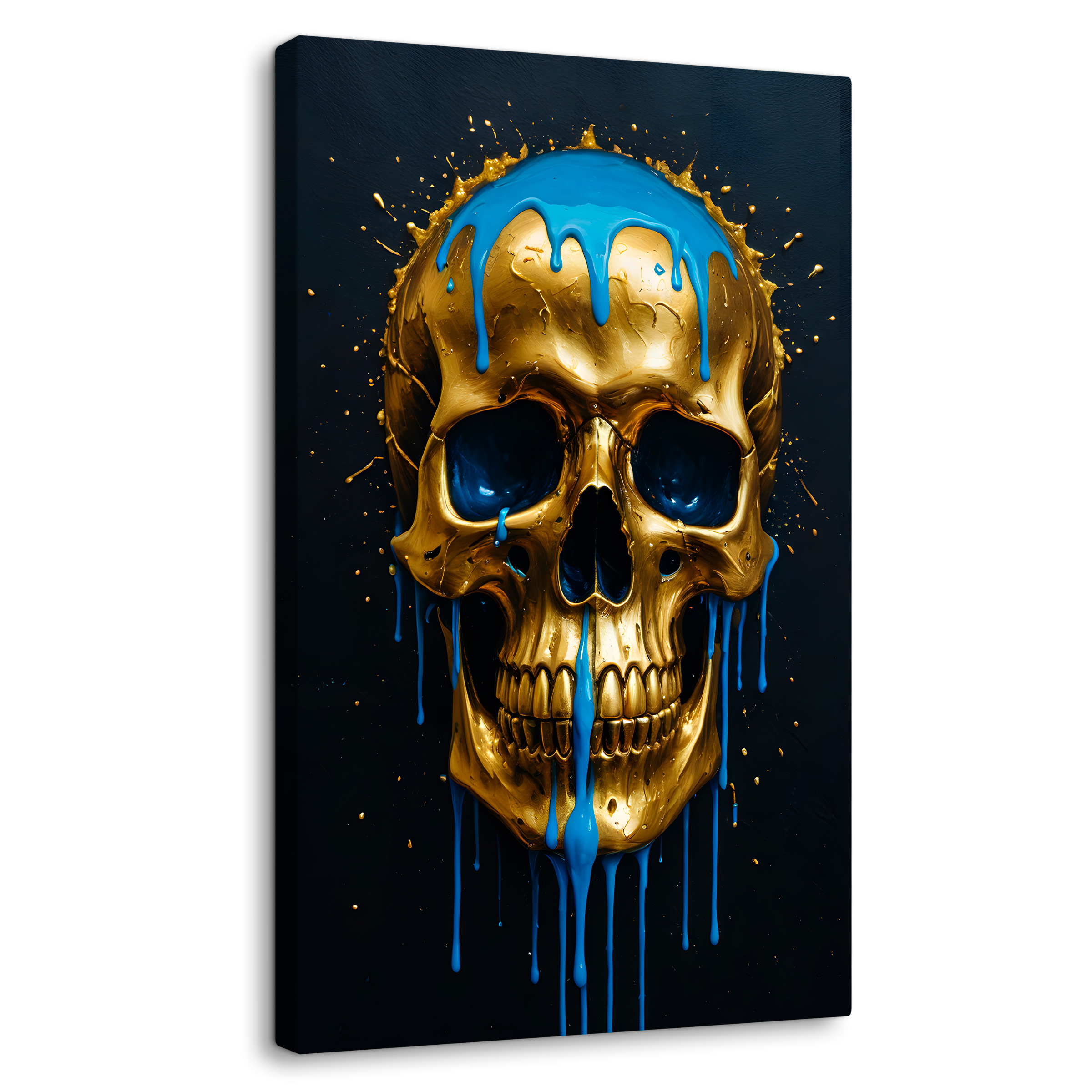 Cuadro Decorativo Canvas Destellos Dorados 60x90