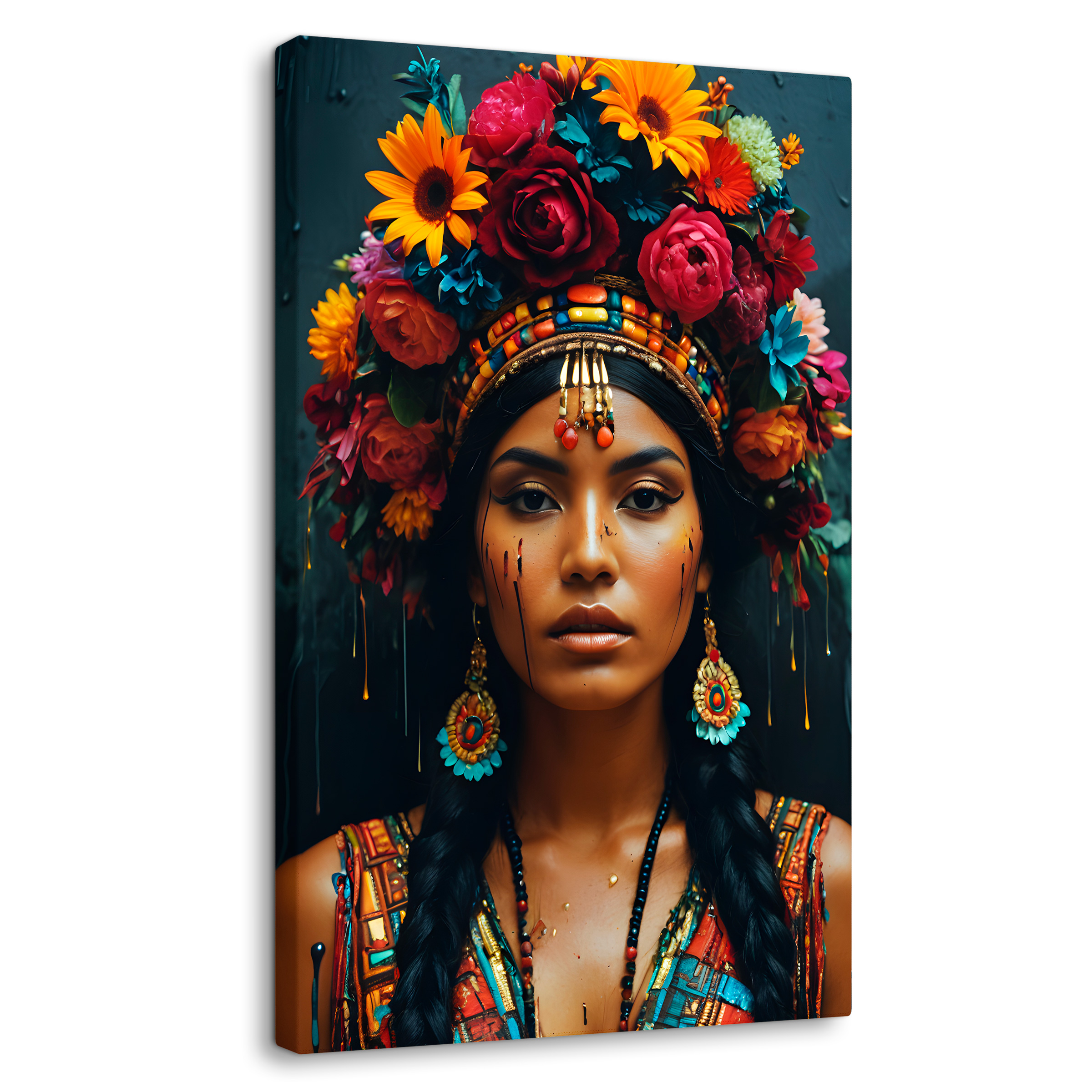Cuadro Decorativo Canvas Armonia Florales 60x90
