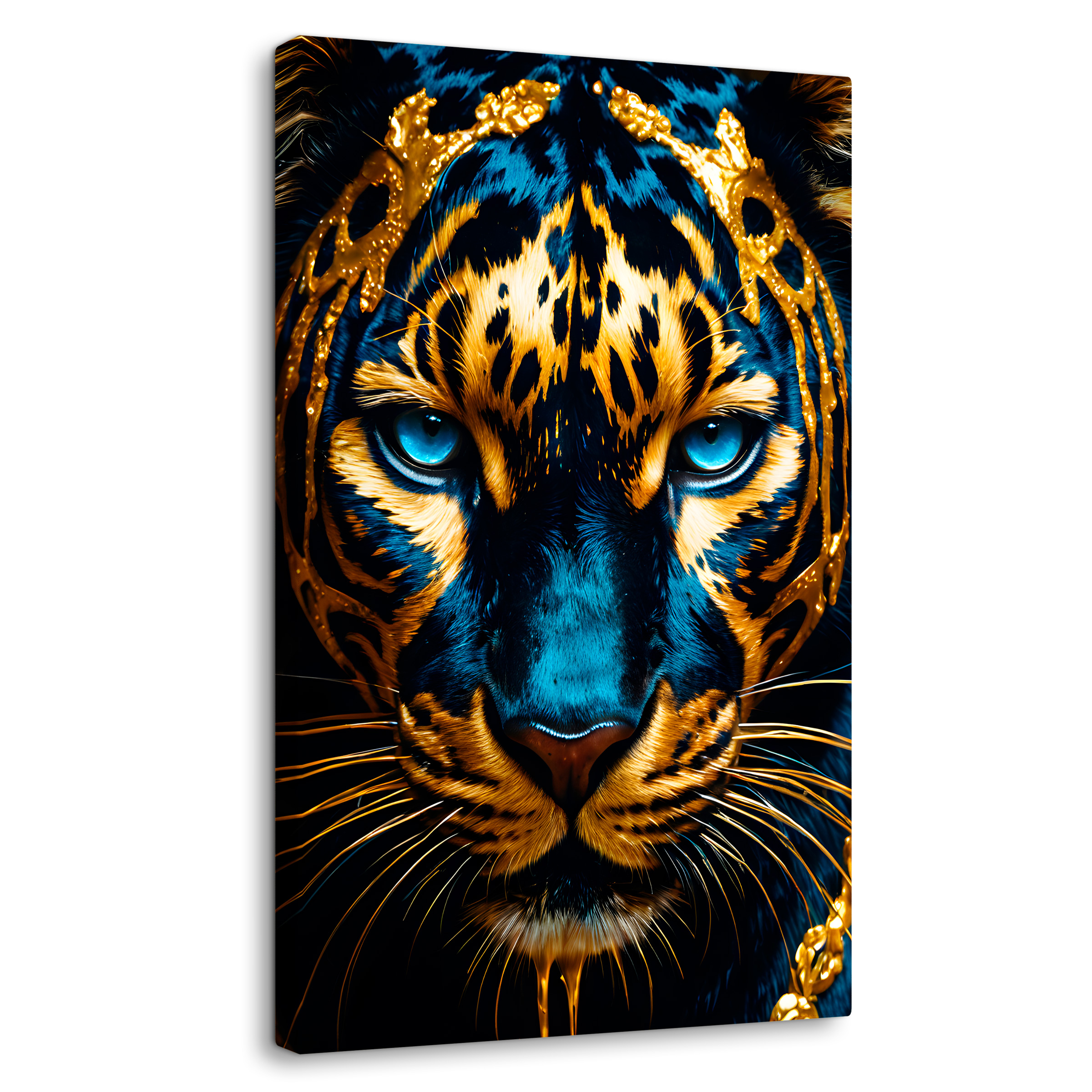 Cuadro Decorativo Canvas Destellos Azules 60x90